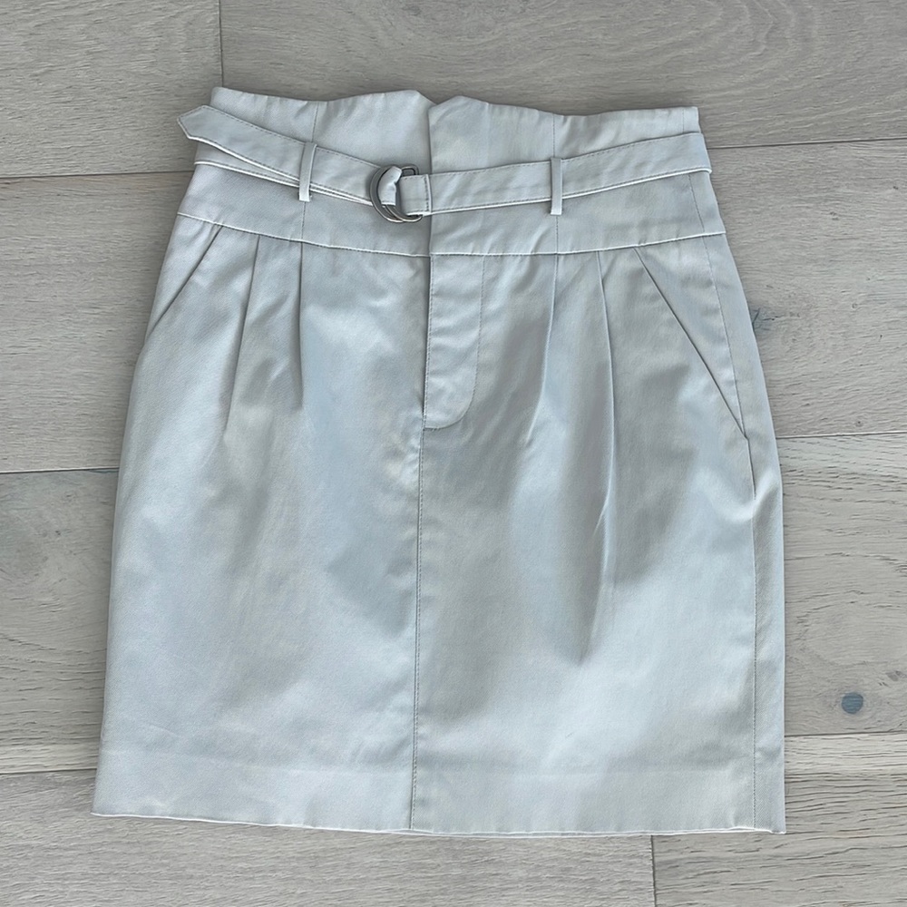 Club Monaco Gray Belted Skirt (Size 0)